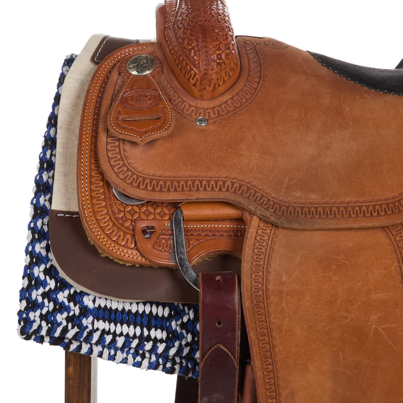 Mayatex 1340-4 Double Weave 32x64 Acrylic Blend Saddle Blanket Royal Blue