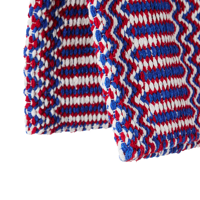 Mayatex 1340-76 Double Weave 32x64 Acrylic Blend Saddle Blanket Red White and Blue