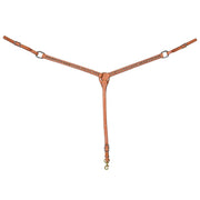 Natural Skirting Breast Collar w/Pyramid Dots