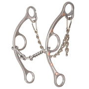 Sherry Cervi Twisted Wire Dogbone Diamond Long Shank Gag Bit