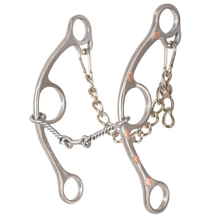 Sherry Cervi Small Twisted Wire Dogbone Long Shank Gag Bit