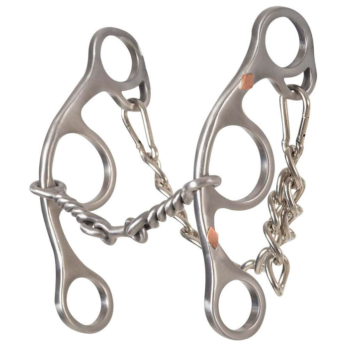 Sherry Cervi Twisted Wire Dogbone Short Shank Gag Bit