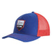 Royal and Red Rubber Logo Cap