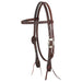 Chocolate Roughout Browband Headstall with Clarendon Buckle