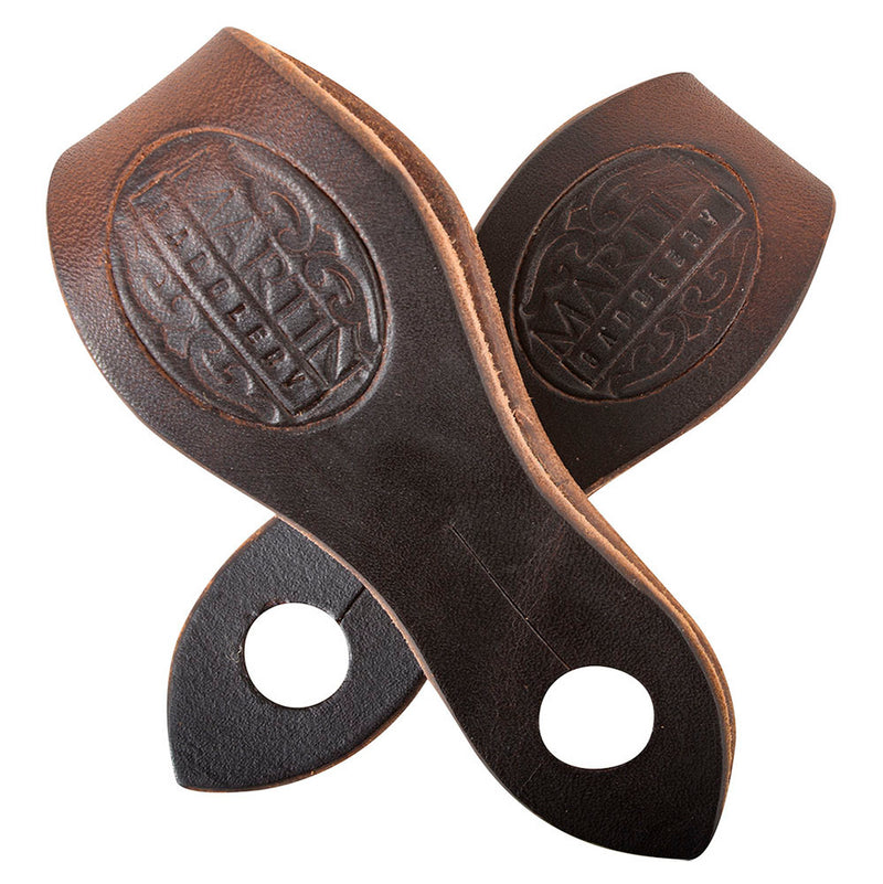 Chocolate Harness Leather Medium Slobber Straps