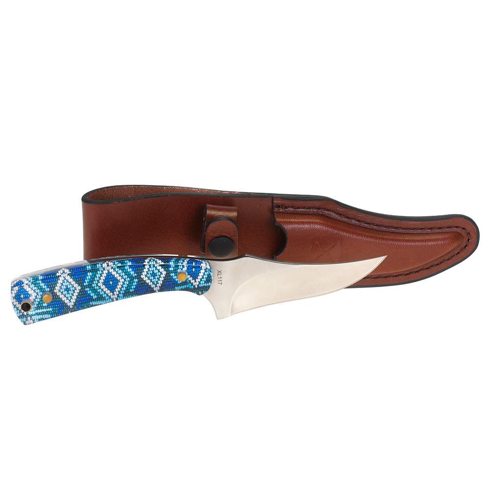 Western Fashion Twisted X Sunburst Beaded Skinner w/Sheath