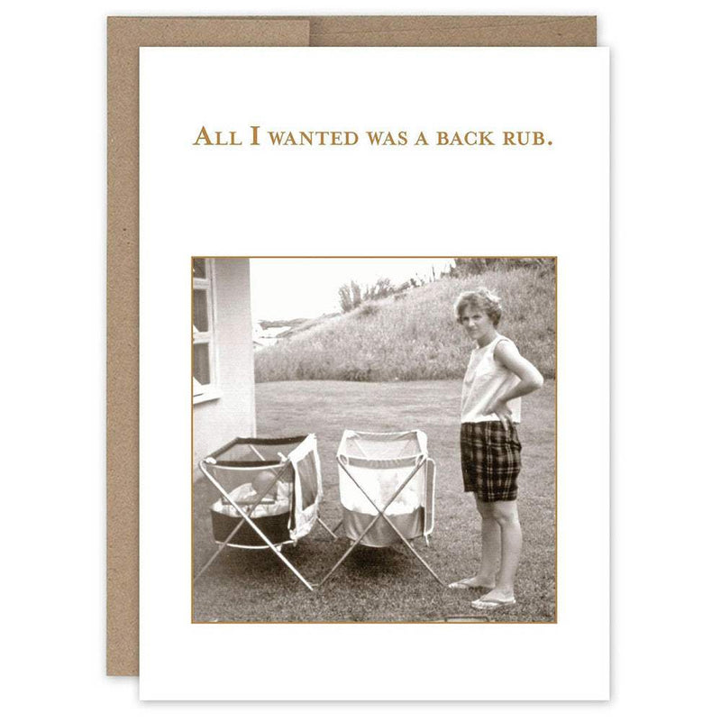 Shannon Martin Design All I Wanted Was A Back Rub Card