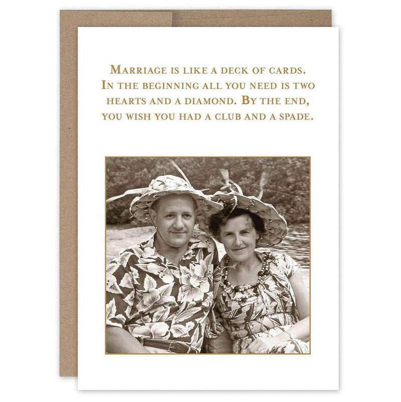 Shannon Martin Design Marriage Is Like A Deck Of Cards Anniversary Card