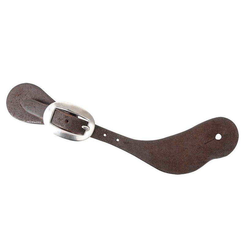 Chocolate Roughout Large Spur Straps w/Cart Buckle