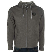 Gray Full Zip Hooded Sweatshirt