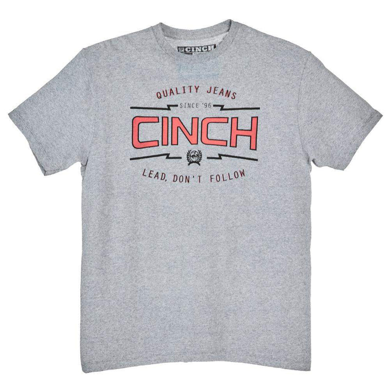 Cinch Men's Heathered Gray Graphic T-Shirt