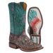 Womens Turquoise Painted Warrior 11` Boot