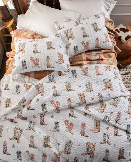 Ida Mae Home Lazy J Thunderbird Boots Quilt