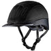 Black Leather Sierra Riding Helmet