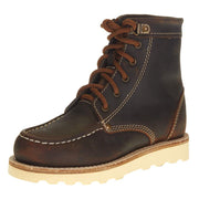 Youth Oiled Brown Lace Up Casual