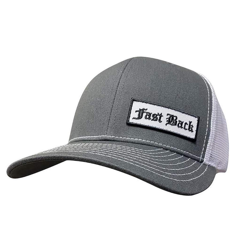 Fast Back Charl and White Rectangle Patch Cap