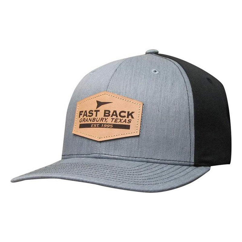 Heather and Black Patch Logo Cap