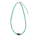 & Dainty Turquoise Bead Choker with Faux Navajo Pearl Accent