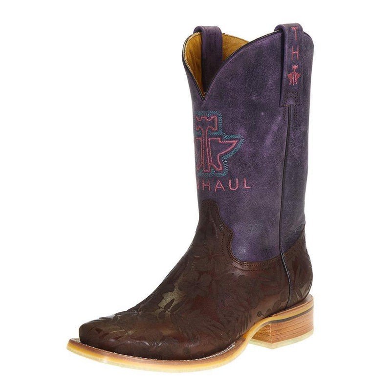 Womens Aloha Floral Pineapple Sole Boot