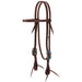 Protack Turquoise Flower Straight Browband Headstall
