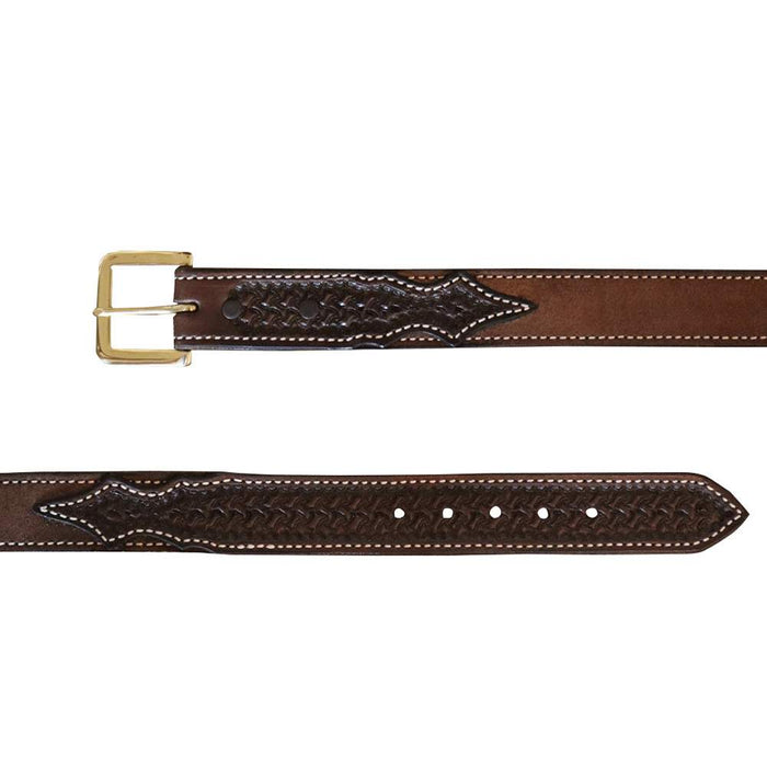 Men's Chocolate Roughout Spider Combo Belt
