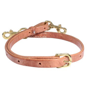 Harness Leather Tie Down Strap w/Brass Snaps