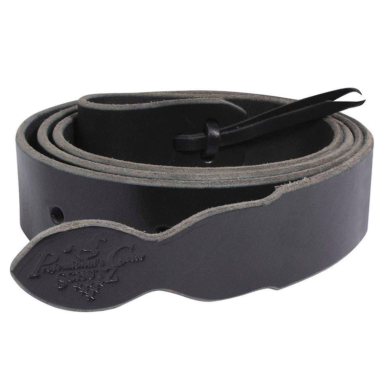 Professional's Black Harness Leather Cinch Tie Strap