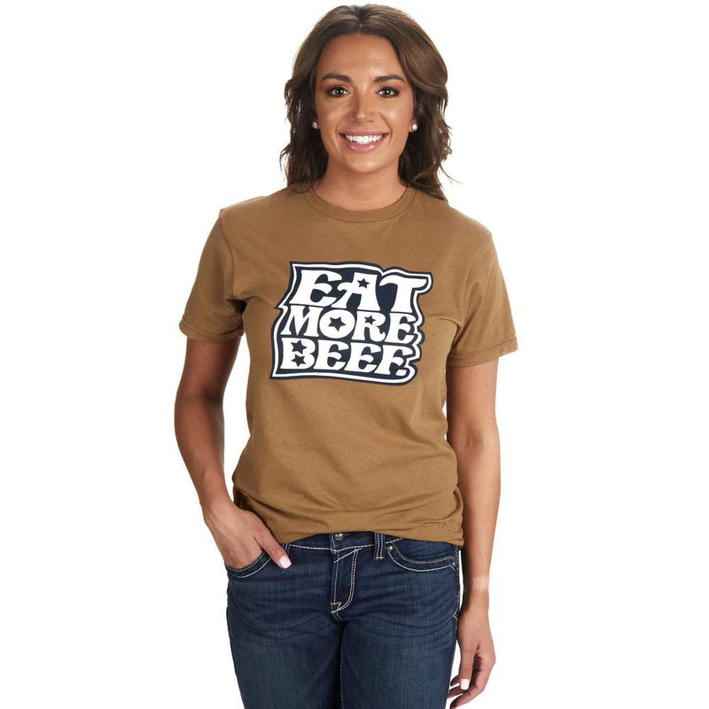 Eat More Beef Coyote Brown Graphic Tee