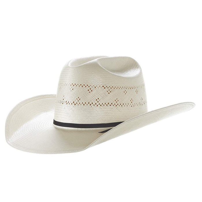 Co Solid Weave Fancy Vent 4" Brim Straw Cowboy Hat