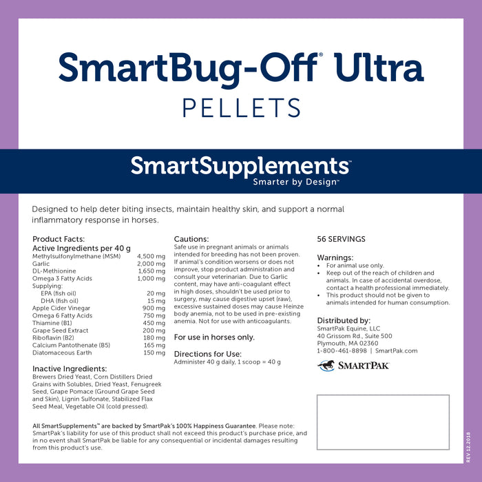Smartequine SmartBug-Off Ultra Pellets 5 lb Bag