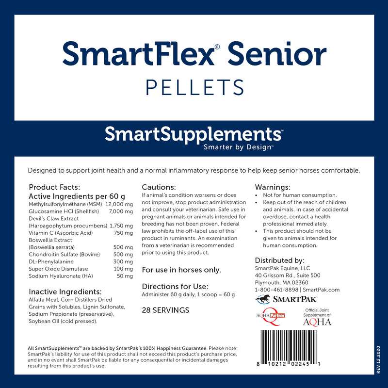 Smartequine SmartFlex Senior Pellets 3.7lb Bag