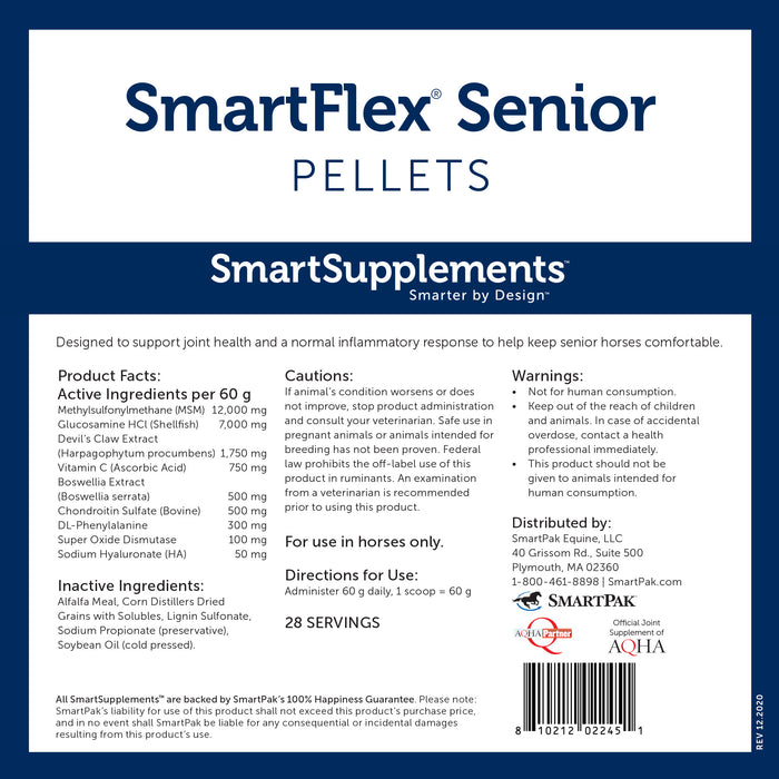 Smartequine SmartFlex Senior Pellets 3.7lb Bag