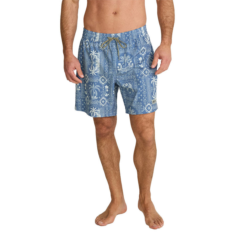 Howler Brothers Men's Deep Set Palmetto Prophecy Storm Blue Shorts