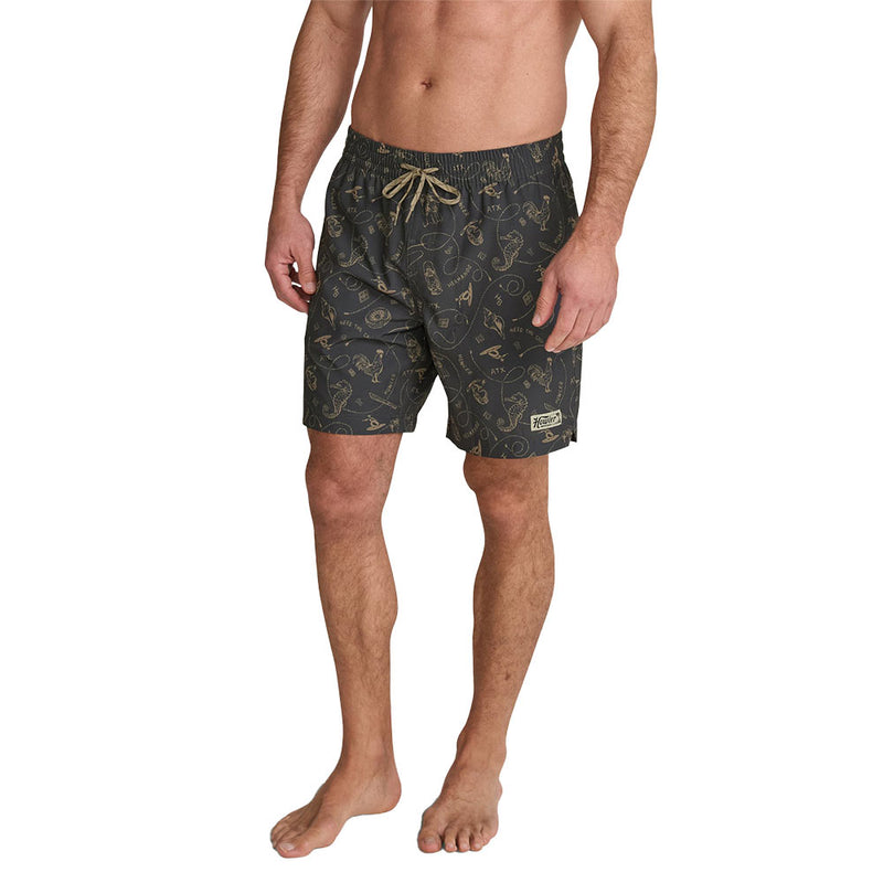 Howler Brothers Men's Deep Set Sea Rodeo Black Shorts