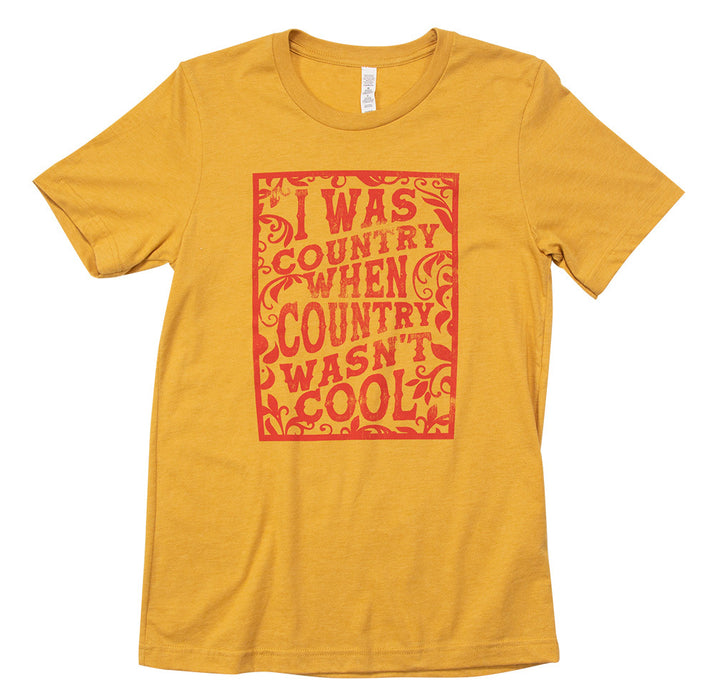 Women's 'I Was Country' Graphic Tee