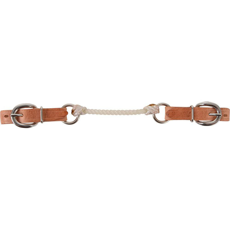 Rope Curb Strap with Harness Leather