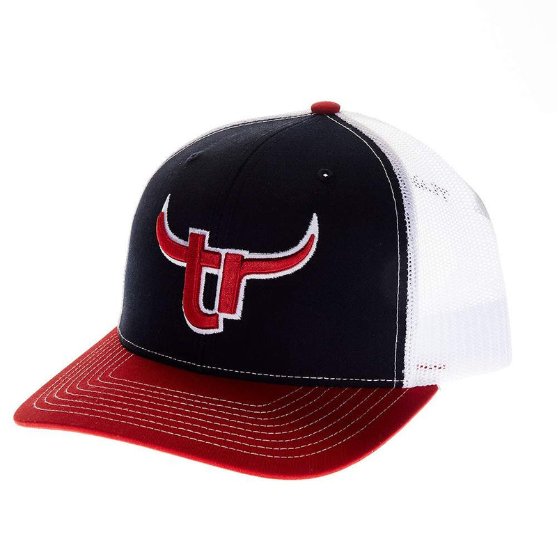 Team Roper Navy/White/Red Cap