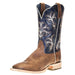 Men's Cowboss King Brown 11" Grotto Blue Square Toe Boot