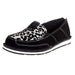 Womens Black Silver Leopard Print Print Cruiser
