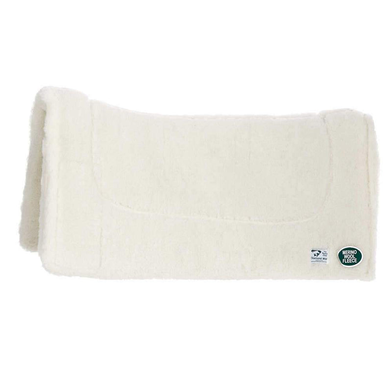 Diamond Wool Pad Company 32x32 Contoured Wool Fleece Liner Saddle Pad