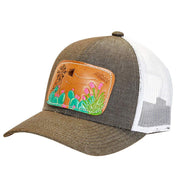 Mcintire Saddlery Heather Brown Cap with Windmill Leather Patch