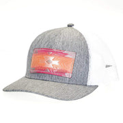 Mcintire Saddlery Heather Gray Cap with Pink Aztec Leather Patch