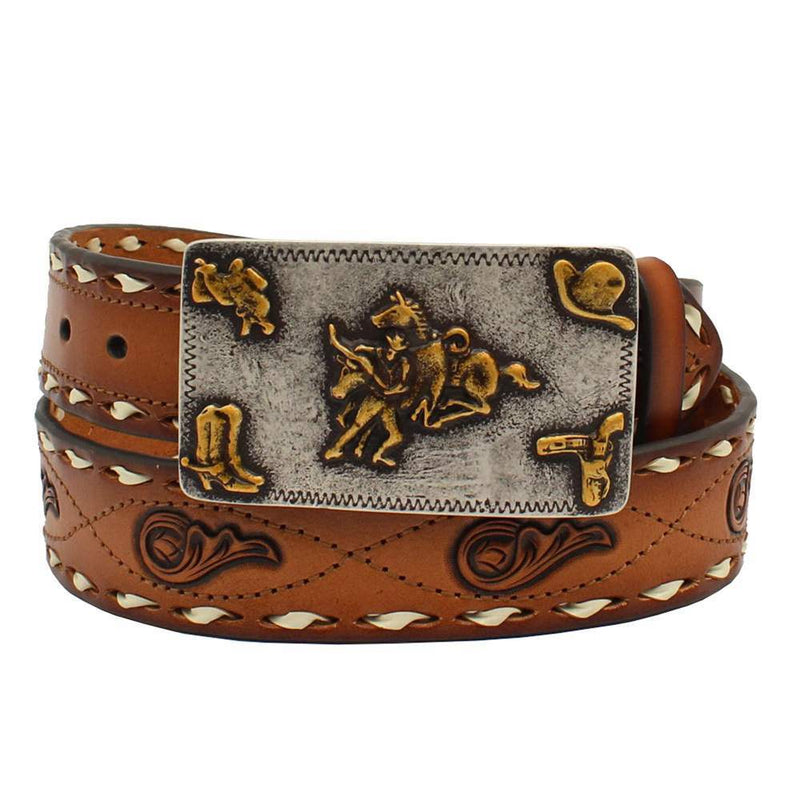 Women's Brands Belt with Brands Buckle