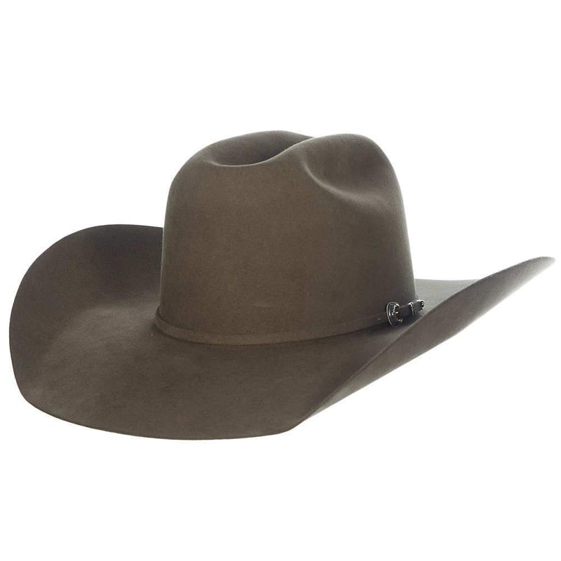 30X Tan Belly Self Band 4 1/2" Brim Open Crown Felt Cowboy Hat