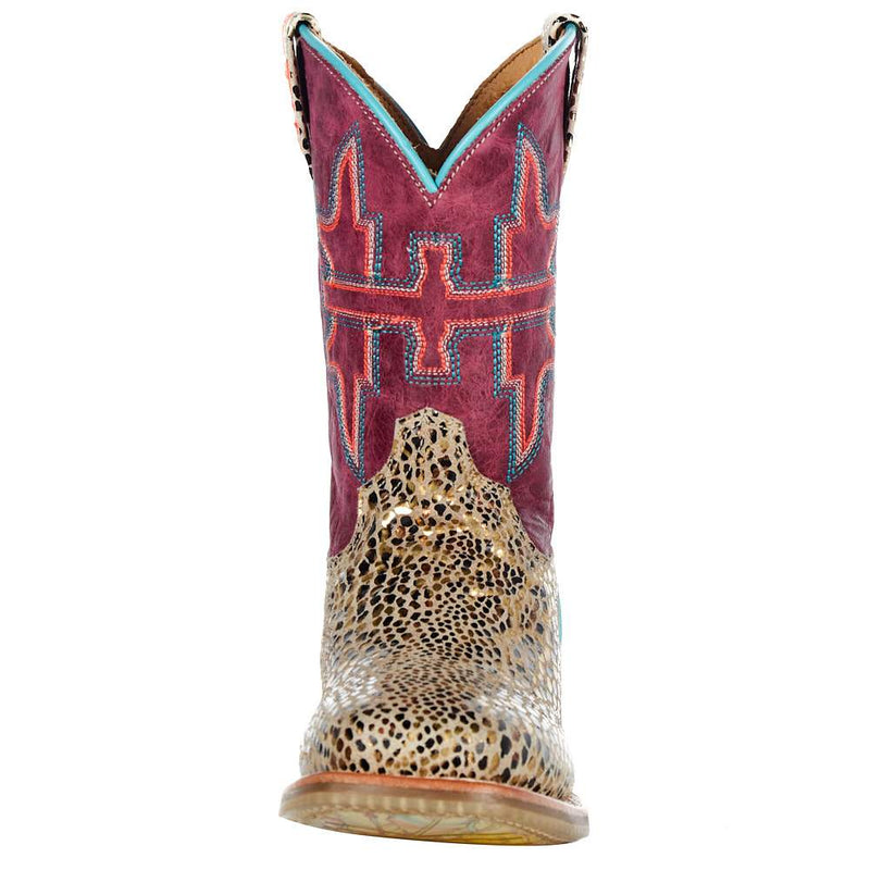 Tin Haul Childrens Shiny Cat Cowgirl Boots