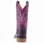 Tin Haul Footwear Kids Purple People Eater with Snappy Sole Cowgirl Boot