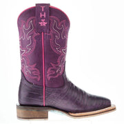 Tin Haul Footwear Kids Purple People Eater with Snappy Sole Cowgirl Boot