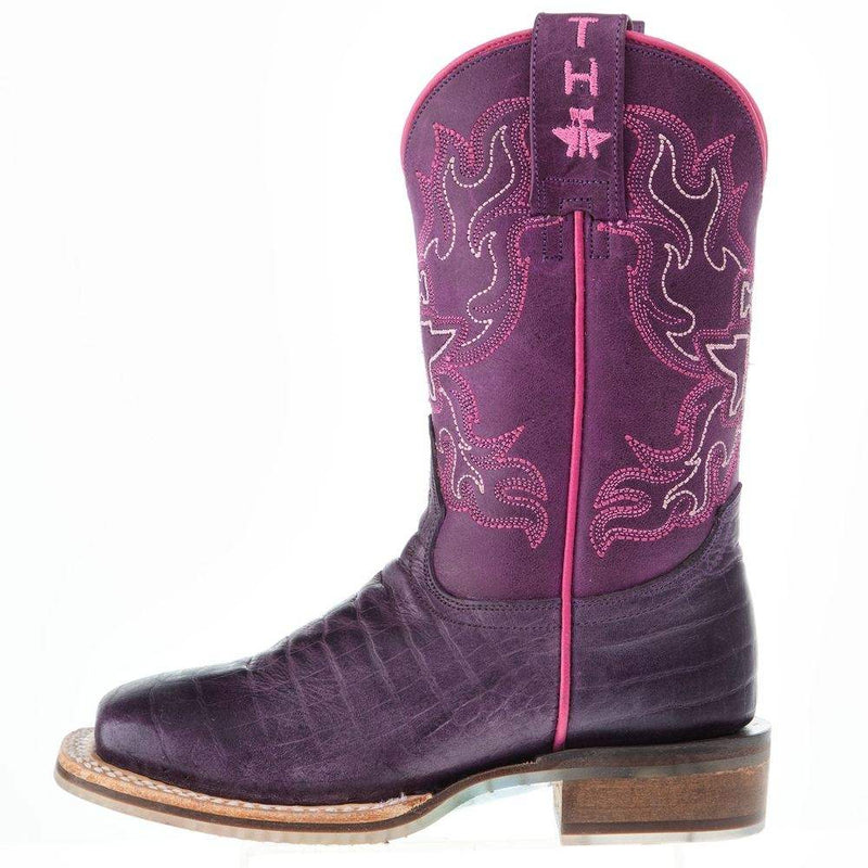 Tin Haul Footwear Kids Purple People Eater with Snappy Sole Cowgirl Boot