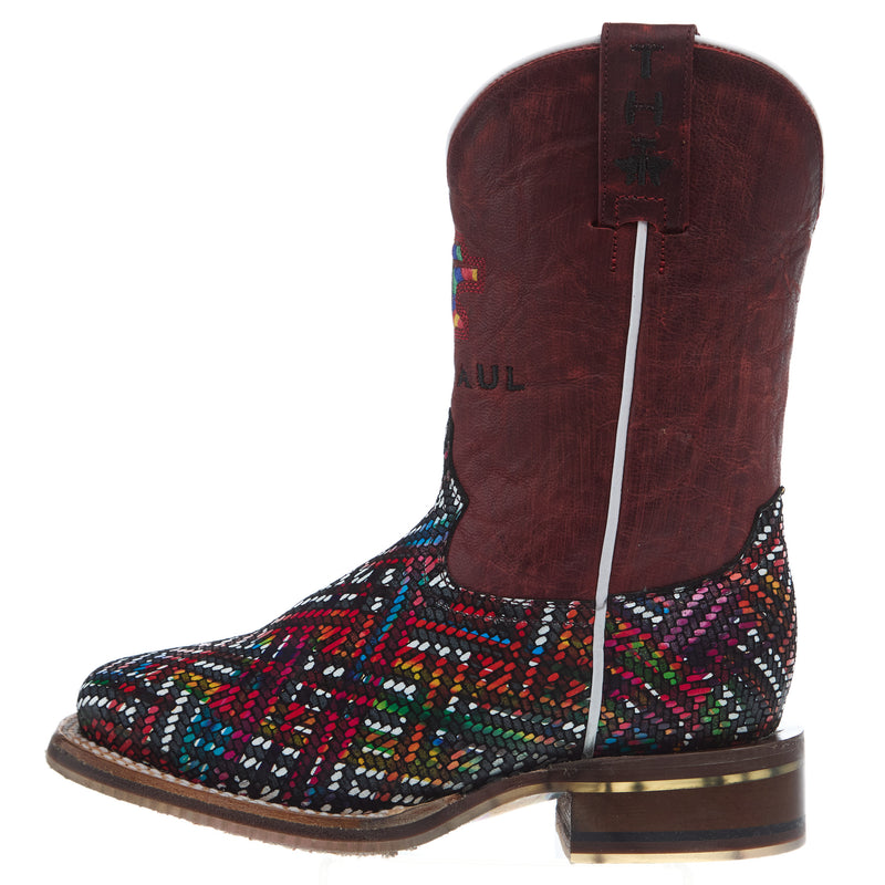 Tin Haul Kids Prismatic Vamp with Ikat Sole Boot