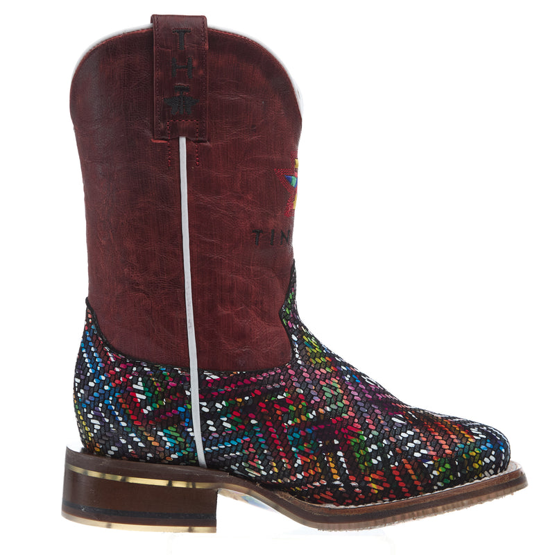 Tin Haul Kids Prismatic Vamp with Ikat Sole Boot